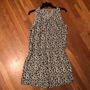 Flower Romper with Synched Waist